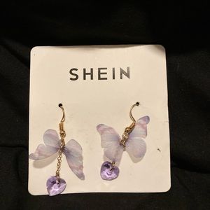 SHEIN butterfly earrings